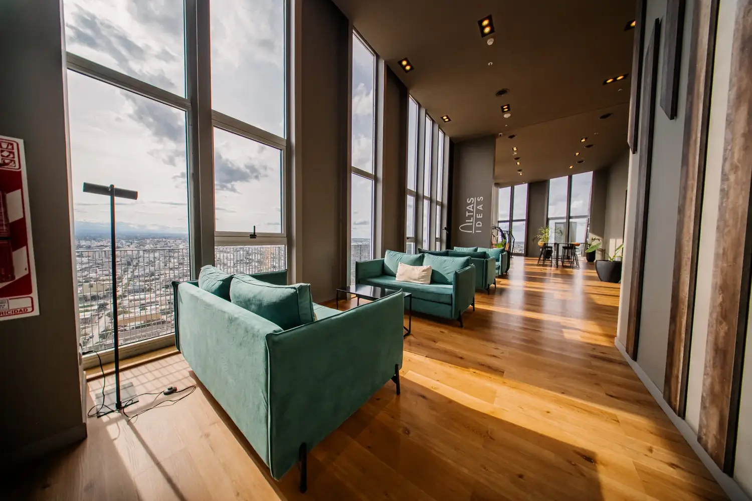 Living compartido del piso 33